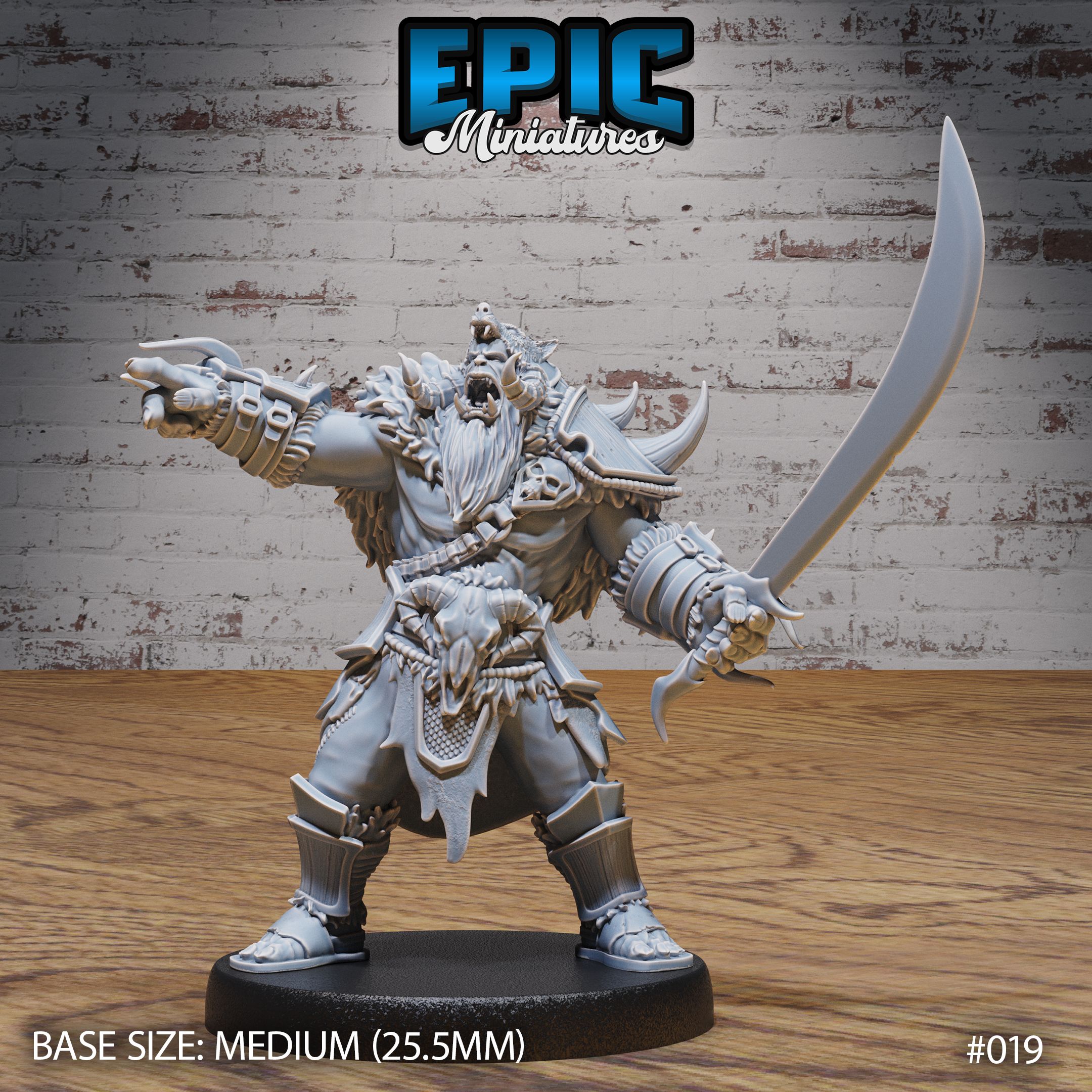 Orc Army Sword / Green Skin Lord / Male Humanoid Warrior / Burly Raider Tribe / Beast Tamer / Evil Forest Fighter / Woodland Encounter